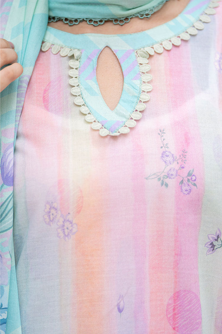 Picture of Ellena - 3-PC Unstitched Printed Lawn Suit - Available at Raja Sahib