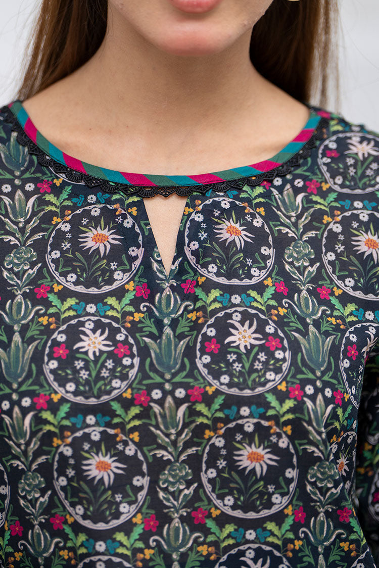 Picture of Ellena - 3-PC Unstitched Printed Lawn Suit - Available at Raja Sahib