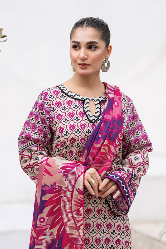 Picture of Ellena - 3-PC Unstitched Printed Lawn Suit - Available at Raja Sahib