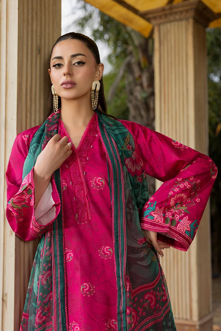 Picture of Ellena - 3-PC Unstitched Embroidered Lawn Suit - Available at Raja Sahib