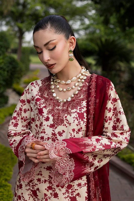 Picture of Ellena - 3-PC Unstitched Embroidered Lawn Suit - Available at Raja Sahib