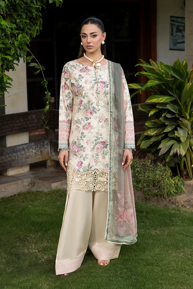 Picture of Ellena - 3-PC Unstitched Embroidered Lawn Suit - Available at Raja Sahib