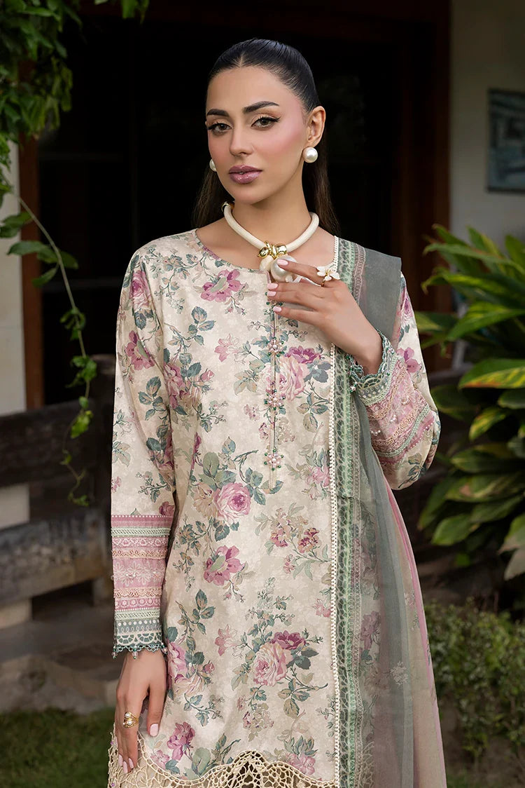 Picture of Ellena - 3-PC Unstitched Embroidered Lawn Suit - Available at Raja Sahib