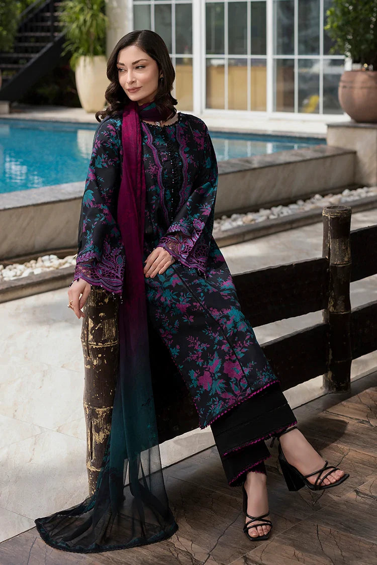 Picture of Ellena - 3-PC Unstitched Embroidered Lawn Suit - Available at Raja Sahib