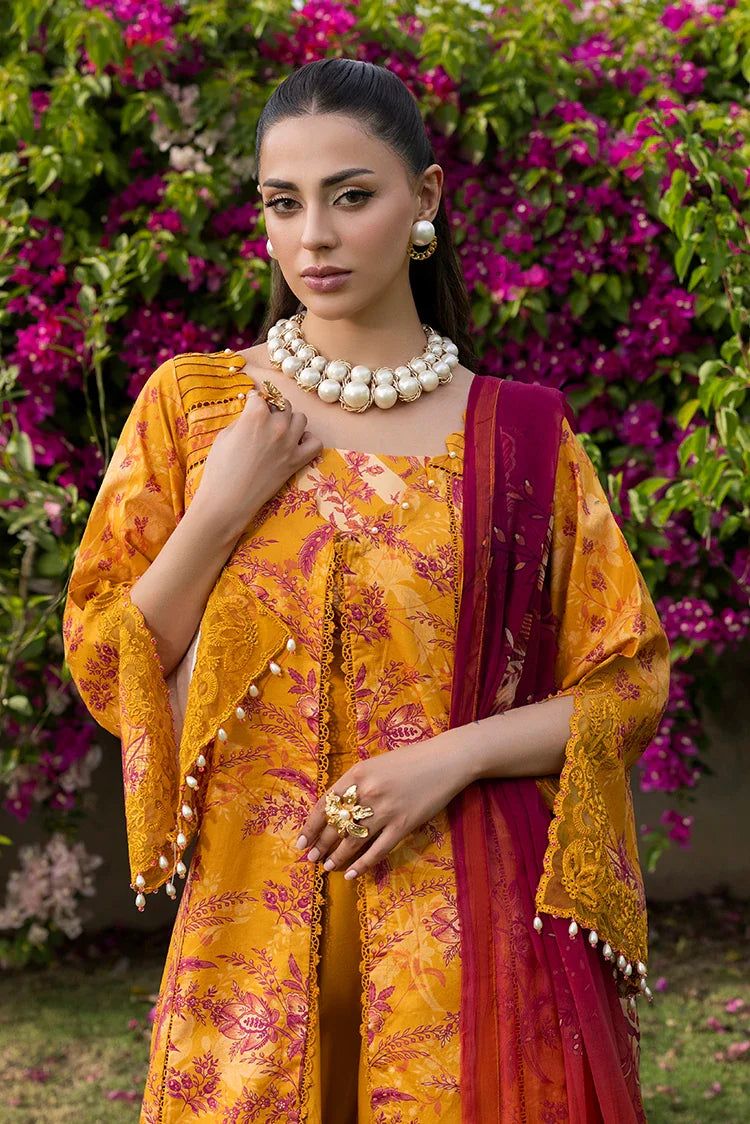 Picture of Ellena - 3-PC Unstitched Embroidered Lawn Suit - Available at Raja Sahib