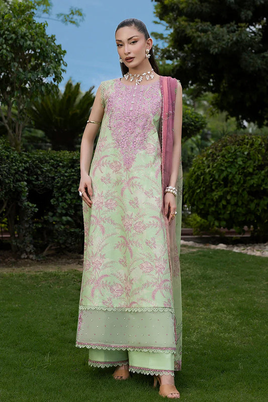 Picture of Ellena - 3-PC Unstitched Embroidered Lawn Suit - Available at Raja Sahib