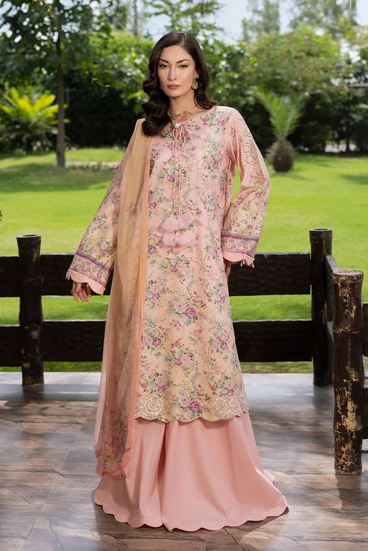 Picture of Ellena - 3-PC Unstitched Embroidered Lawn Suit - Available at Raja Sahib