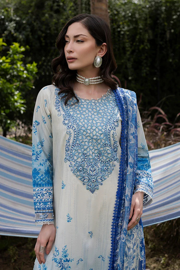 Picture of Ellena - 3-PC Unstitched Embroidered Lawn Suit - Available at Raja Sahib