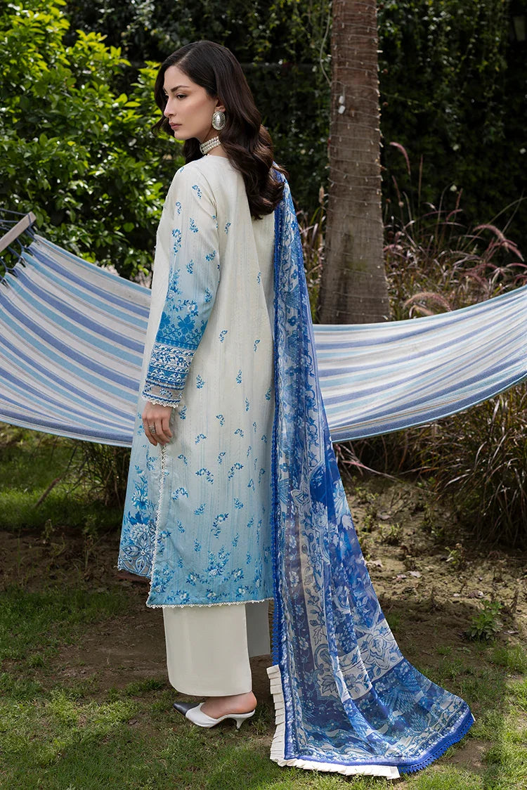 Picture of Ellena - 3-PC Unstitched Embroidered Lawn Suit - Available at Raja Sahib