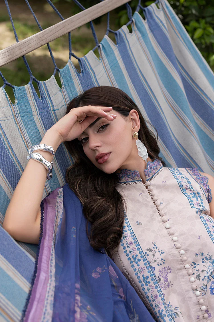 Picture of Ellena - 3-PC Unstitched Embroidered Lawn Suit - Available at Raja Sahib