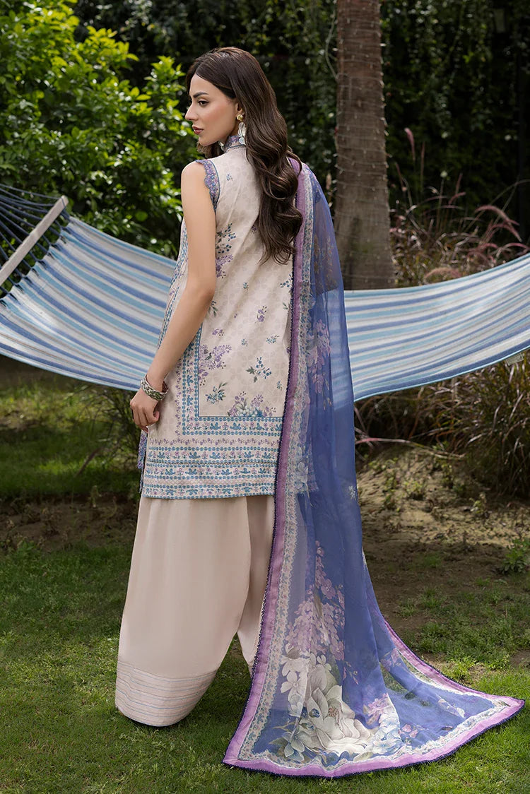 Picture of Ellena - 3-PC Unstitched Embroidered Lawn Suit - Available at Raja Sahib
