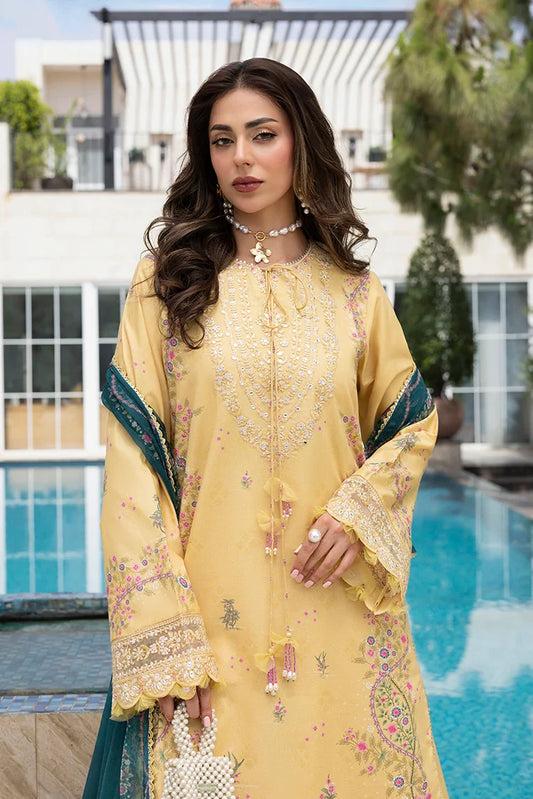 Picture of Ellena - 3-PC Unstitched Embroidered Lawn Suit - Available at Raja Sahib