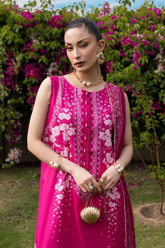 Picture of Ellena - 3-PC Unstitched Embroidered Lawn Suit - Available at Raja Sahib