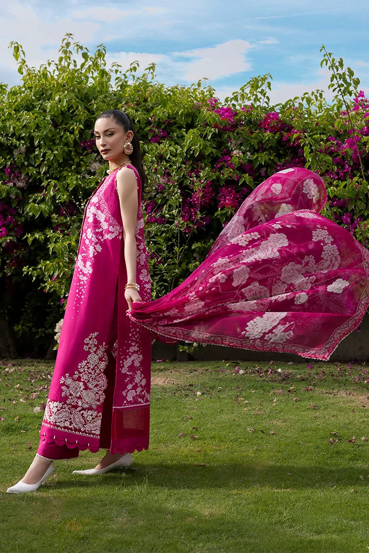 Picture of Ellena - 3-PC Unstitched Embroidered Lawn Suit - Available at Raja Sahib