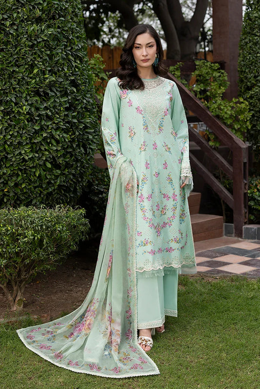 Picture of Ellena - 3-PC Unstitched Embroidered Lawn Suit - Available at Raja Sahib