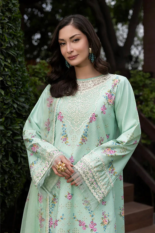 Picture of Ellena - 3-PC Unstitched Embroidered Lawn Suit - Available at Raja Sahib