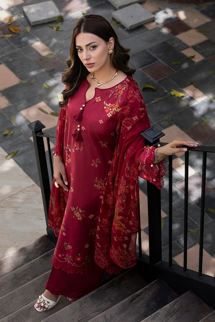 Picture of Ellena - 3-PC Unstitched Embroidered Lawn Suit - Available at Raja Sahib