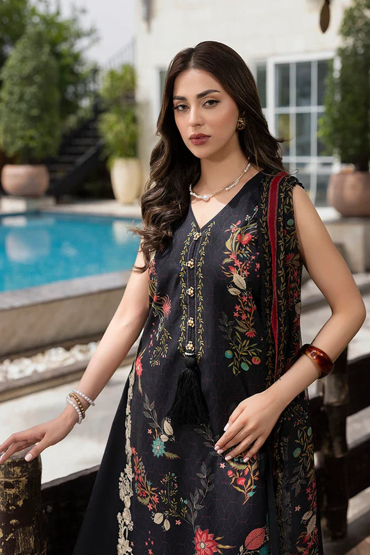 Picture of Ellena - 3-PC Unstitched Embroidered Lawn Suit - Available at Raja Sahib