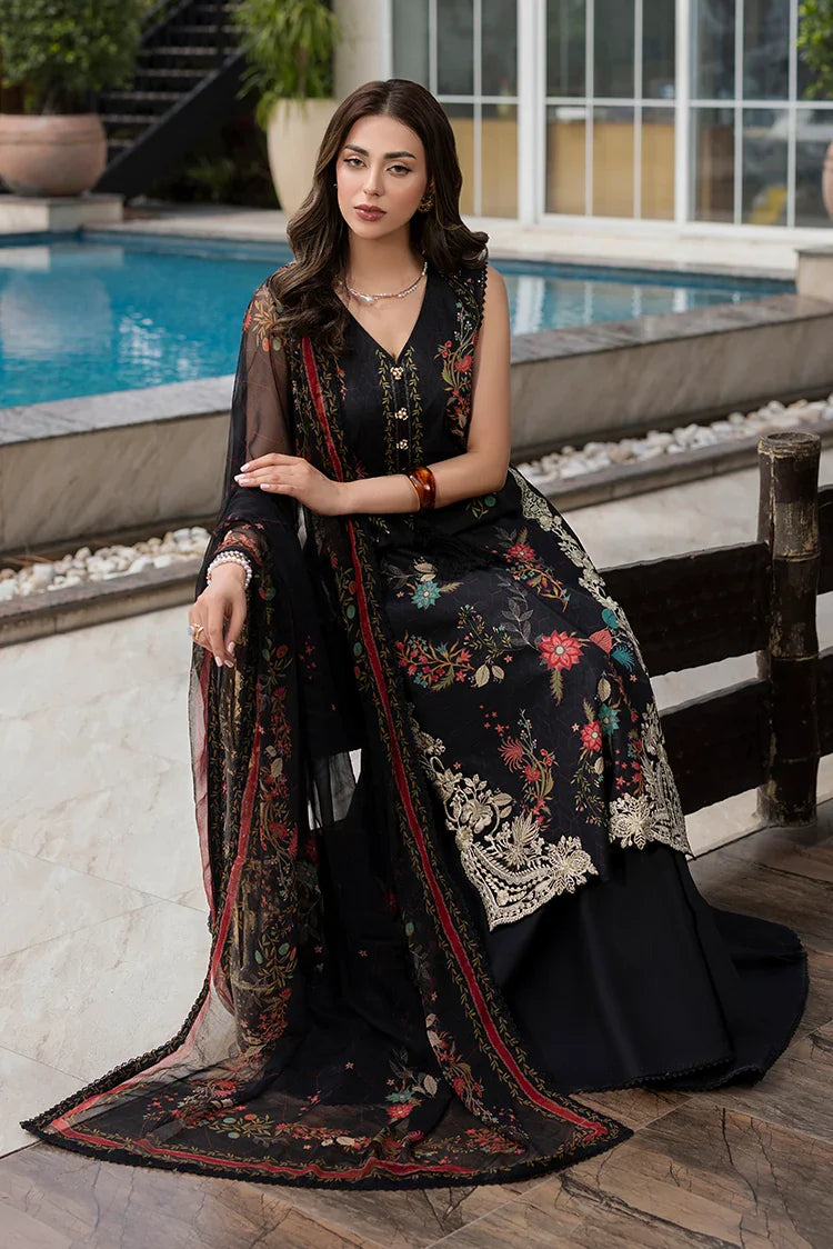Picture of Ellena - 3-PC Unstitched Embroidered Lawn Suit - Available at Raja Sahib