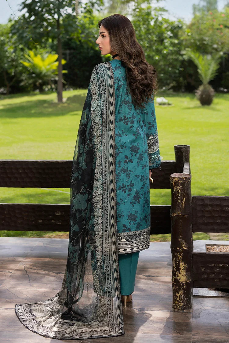 Picture of Ellena - 3-PC Unstitched Embroidered Lawn Suit - Available at Raja Sahib