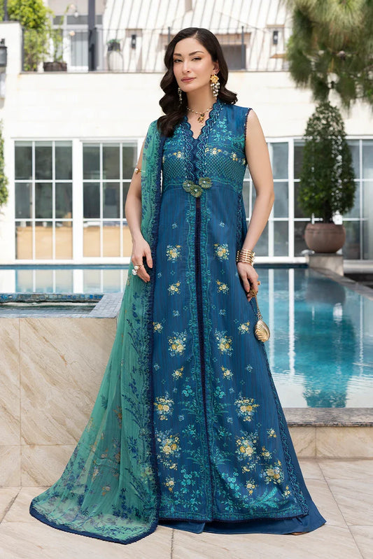 Picture of Ellena - 3-PC Unstitched Embroidered Lawn Suit - Available at Raja Sahib