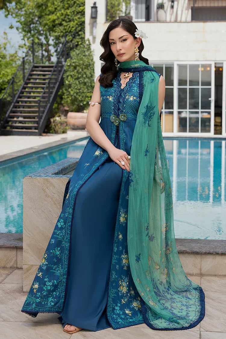 Picture of Ellena - 3-PC Unstitched Embroidered Lawn Suit - Available at Raja Sahib