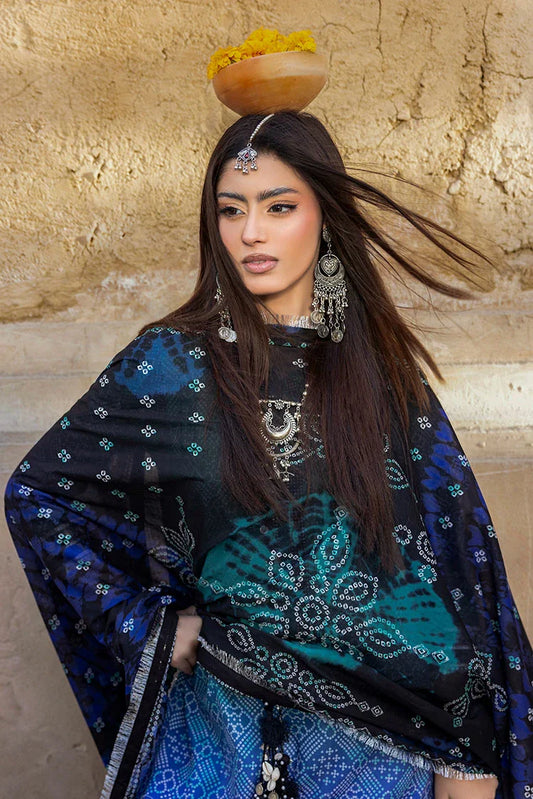 Picture of Ellena - 3-PC Unstitched Printed Lawn Suit - Available at Raja Sahib