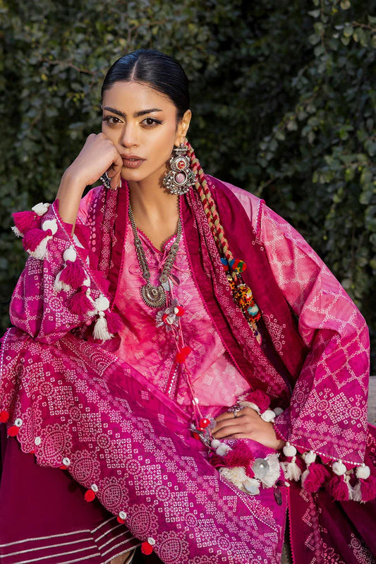 Picture of Ellena - 3-PC Unstitched Printed Lawn Suit - Available at Raja Sahib