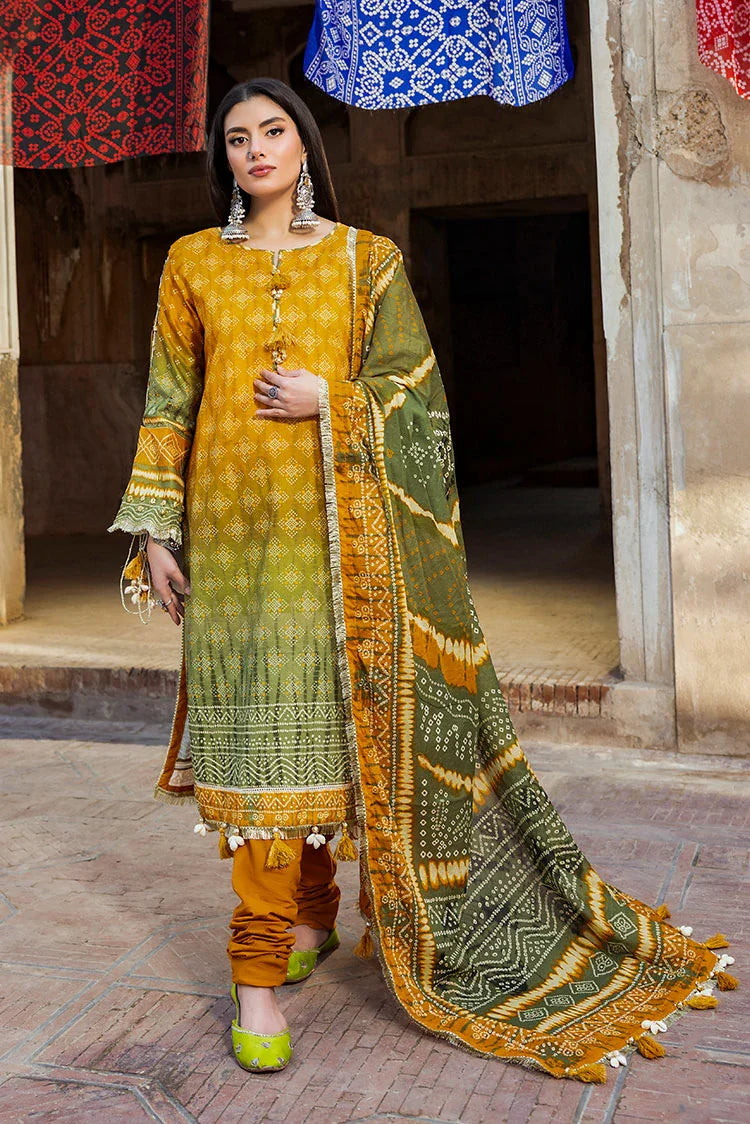 Picture of Ellena - 3-PC Unstitched Printed Lawn Suit - Available at Raja Sahib