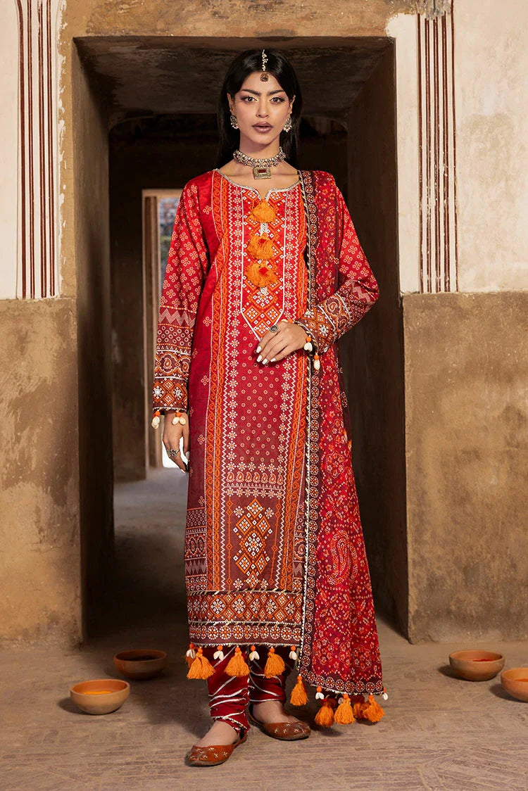 Picture of Ellena - 3-PC Unstitched Printed Lawn Suit - Available at Raja Sahib