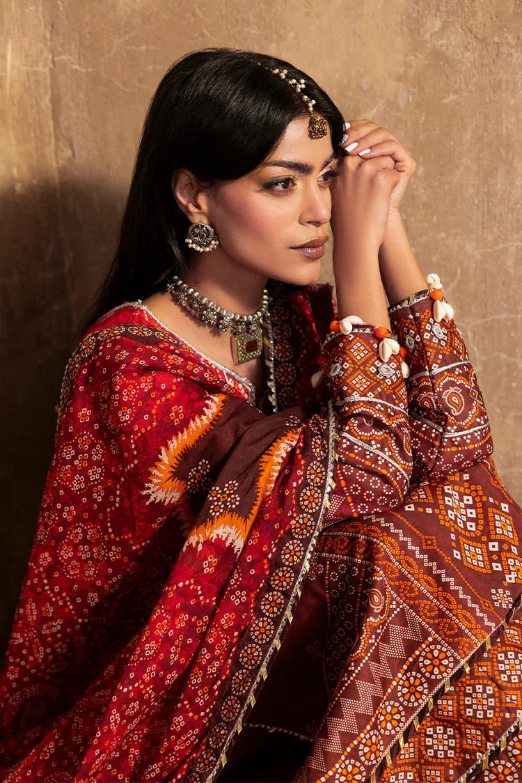 Picture of Ellena - 3-PC Unstitched Printed Lawn Suit - Available at Raja Sahib