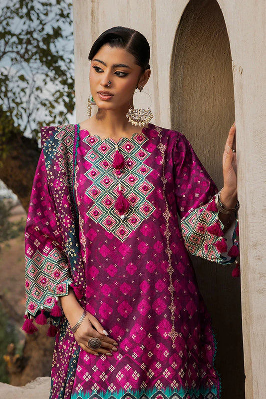 Picture of Ellena - 3-PC Unstitched Printed Lawn Suit - Available at Raja Sahib