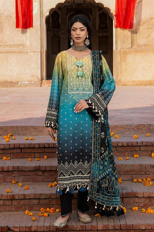 Picture of Ellena - 3-PC Unstitched Printed Lawn Suit - Available at Raja Sahib