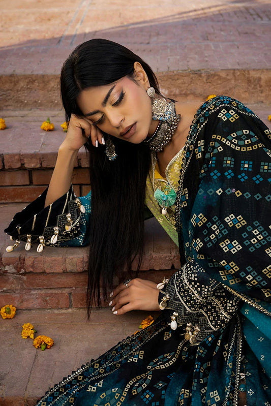 Picture of Ellena - 3-PC Unstitched Printed Lawn Suit - Available at Raja Sahib