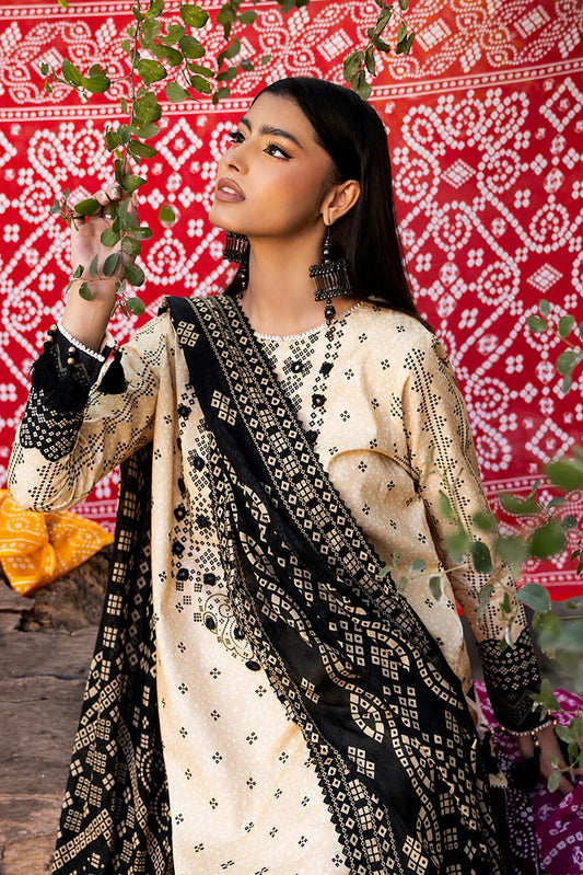 Picture of Ellena - 3-PC Unstitched Printed Lawn Suit - Available at Raja Sahib