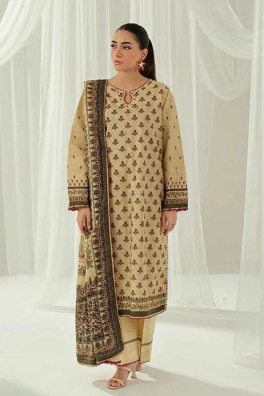 Ellena - 3-PC Unstitched Printed Lawn Suit