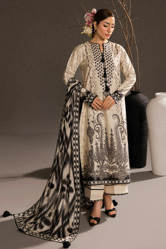 Picture of Ellena - 3-PC Unstitched Printed Lawn Suit - Available at Raja Sahib