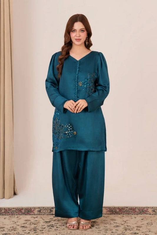 Picture of Emeralds - Peacock Whisper - Available at Raja Sahib