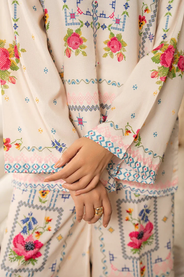 Picture of Ellena - Premium Poly Cambric Co-Ords Set - Available at Raja Sahib