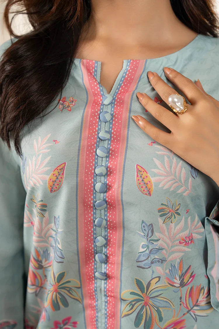 Picture of Ellena - Premium Poly Cambric Co-Ords Set - Available at Raja Sahib