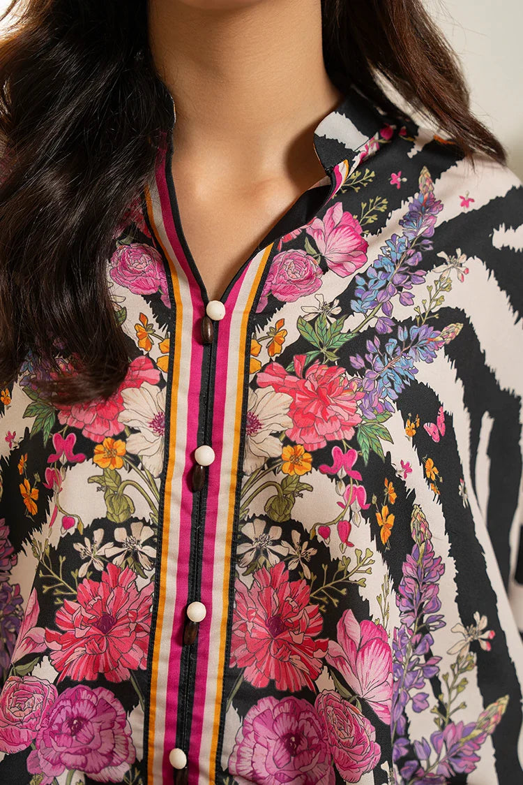 Picture of Ellena - Premium Poly Cambric Co-Ords Set - Available at Raja Sahib