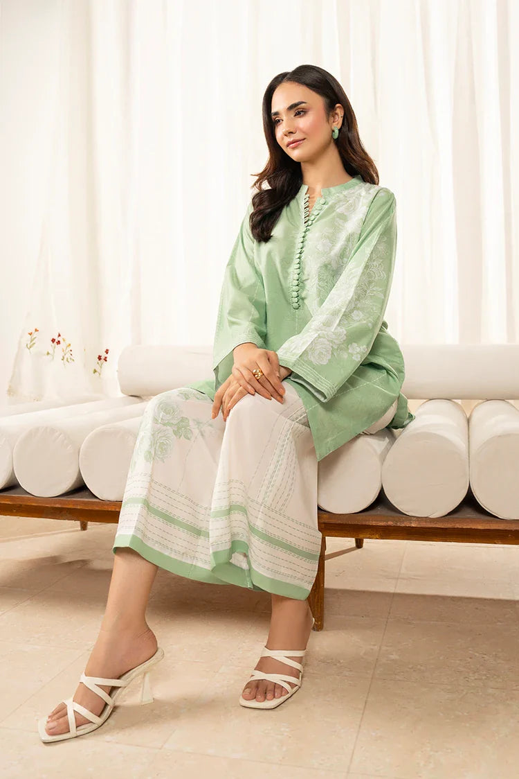 Picture of Ellena - Premium Poly Cambric Co-Ords Set - Available at Raja Sahib