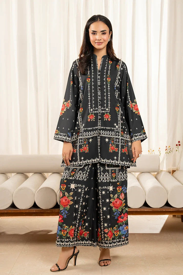 Picture of Ellena - Premium Poly Cambric Co-Ords Set - Available at Raja Sahib