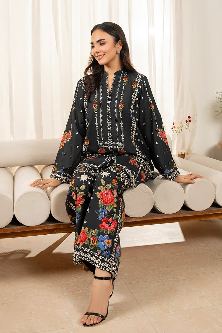 Picture of Ellena - Premium Poly Cambric Co-Ords Set - Available at Raja Sahib