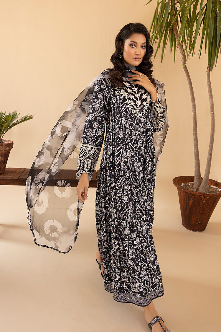 Picture of 3-PC Stitched Printed Cambric Suit - Available at Raja Sahib
