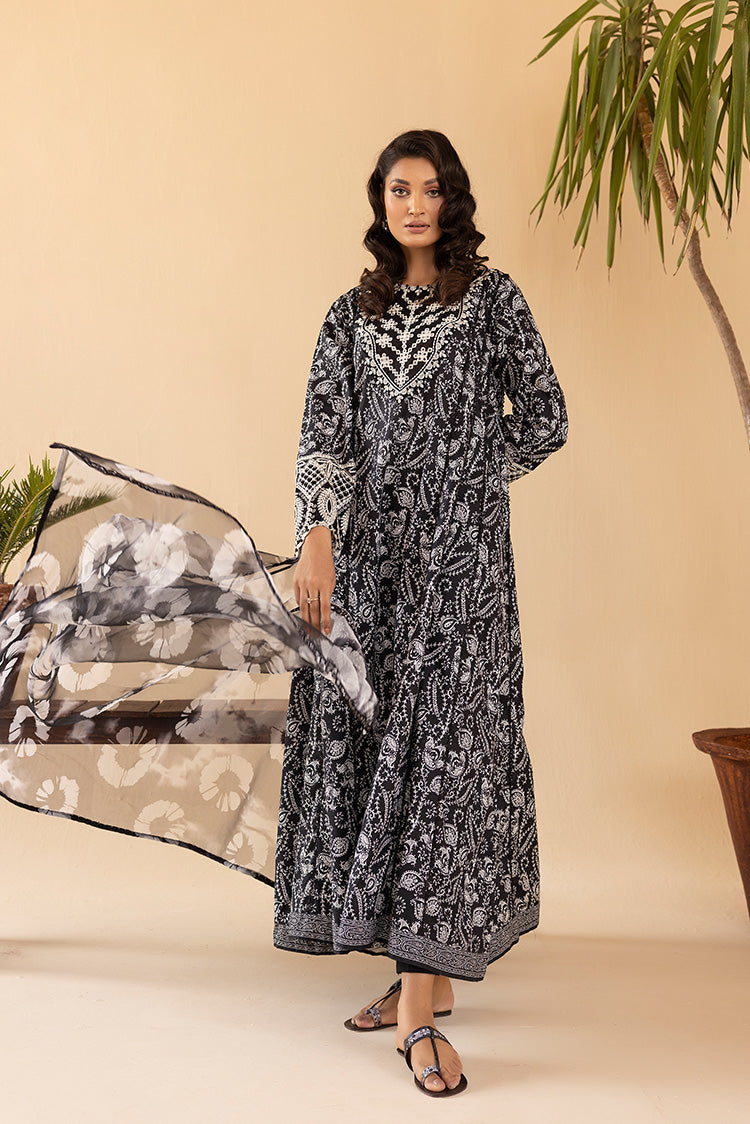 Picture of 3-PC Stitched Printed Cambric Suit - Available at Raja Sahib