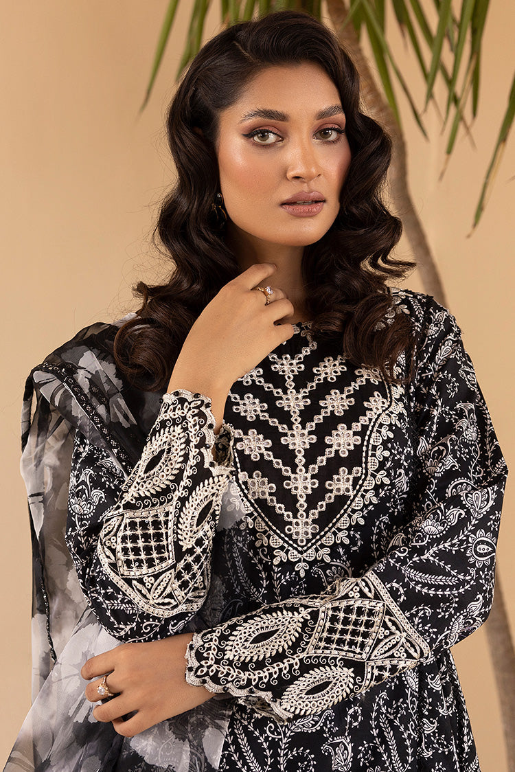 Picture of 3-PC Stitched Printed Cambric Suit - Available at Raja Sahib