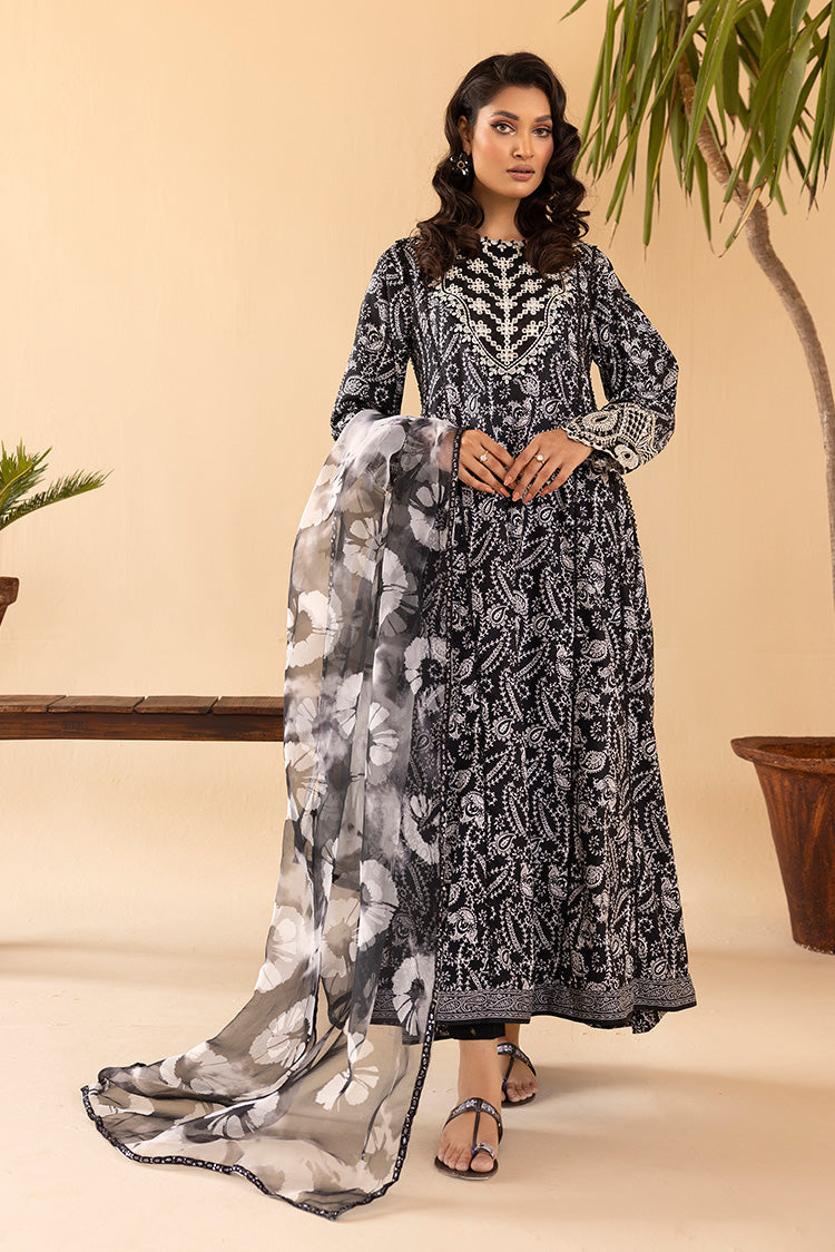 Picture of 3-PC Stitched Printed Cambric Suit - Available at Raja Sahib