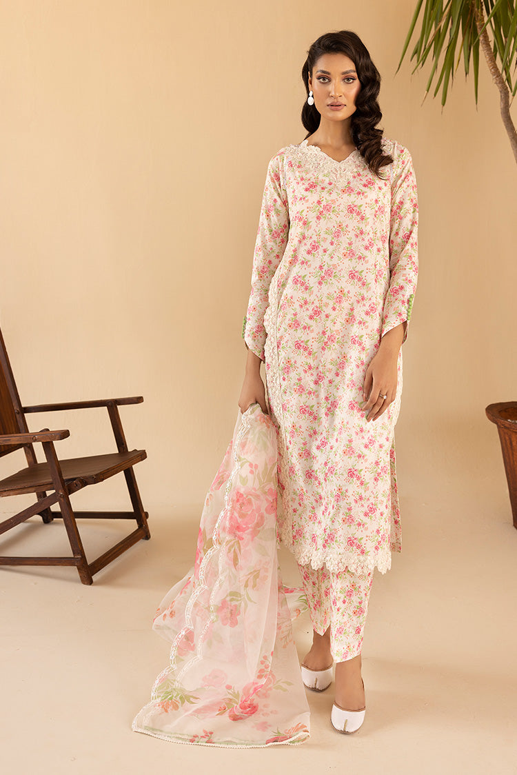 Picture of 3-PC Stitched Printed Cambric Suit - Available at Raja Sahib