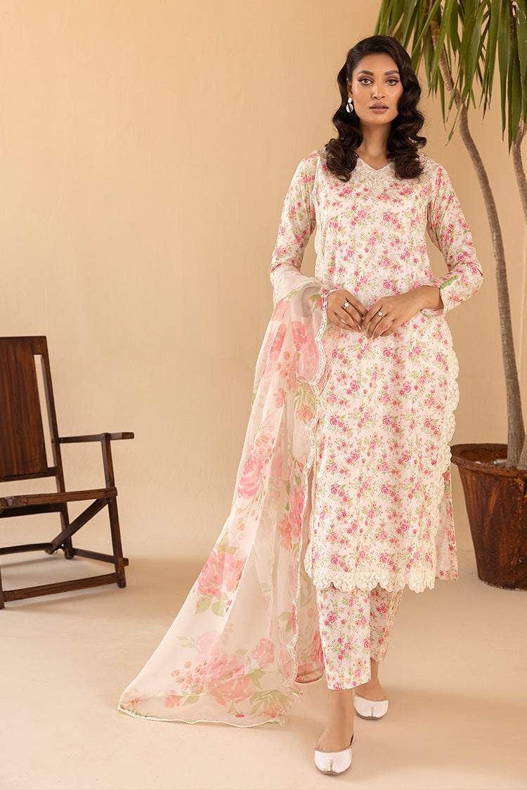 Picture of 3-PC Stitched Printed Cambric Suit - Available at Raja Sahib